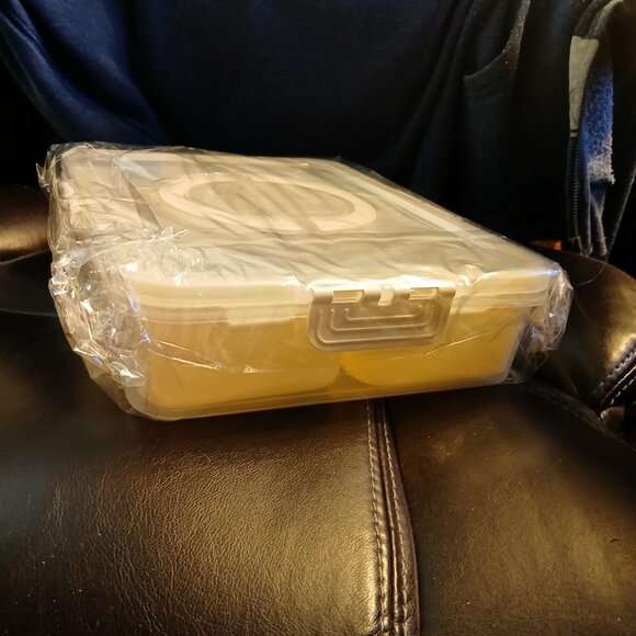 8 + 1 Compartment Food, Fridge, Craft, Office Organizer w/ Handle & Container - Picture 7 of 11